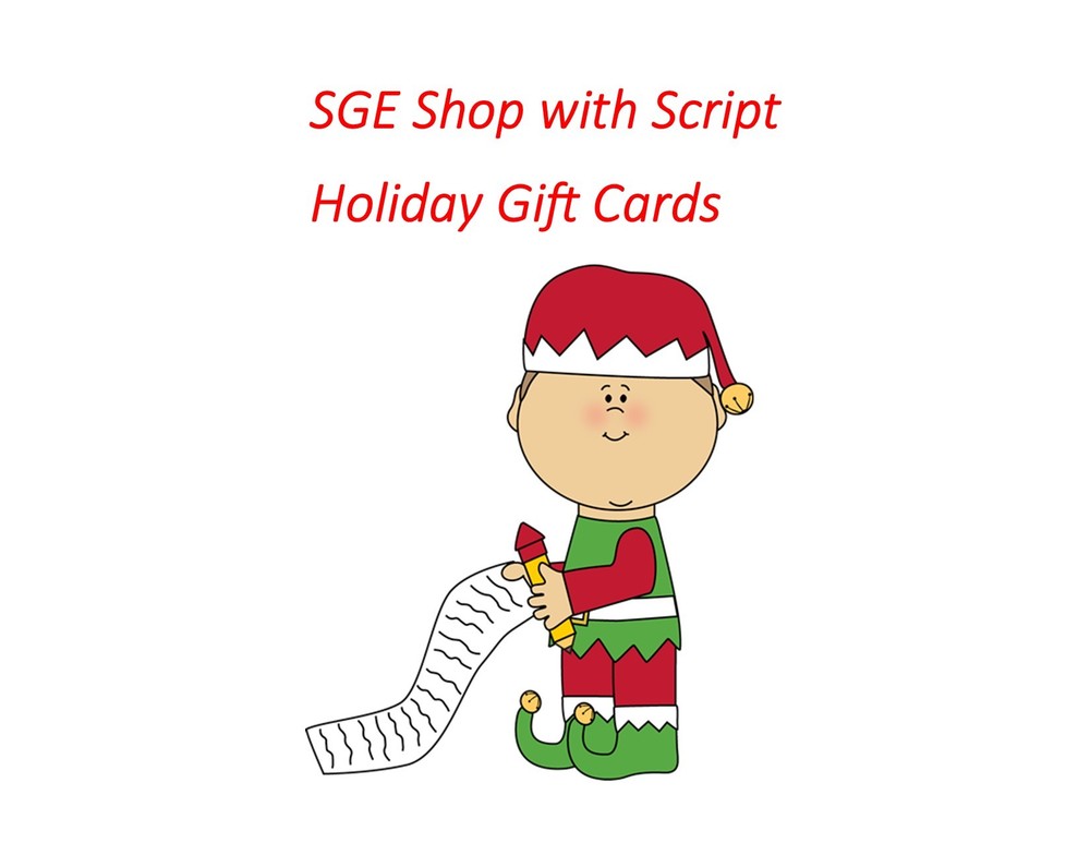 Hello SGE Holiday Shoppers!
