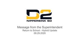 Return to School Update- Hybrid Plan