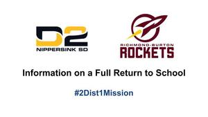 Information on a Full Return to School